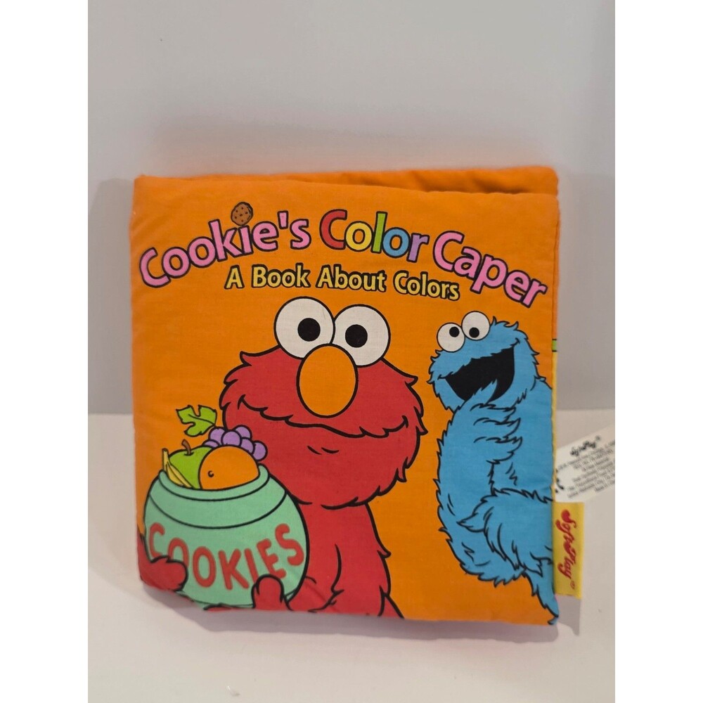 Vintage 2004 Sesame Street Softplay Cookies Color Caper Elmo Book